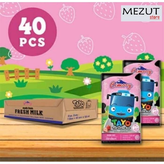 

promo Cimory susu uht 125ml 1 karton (Coklat / Strawberry) - Strawberi terlaris