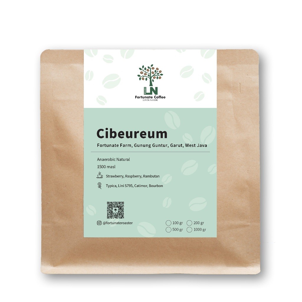 

Cibeureum Anaerobic Natural Fortunate Farm Gunung Guntur Garut West Java Jawa Barat Biji Kopi Arabika Roasted Coffee Beans - 100 gram