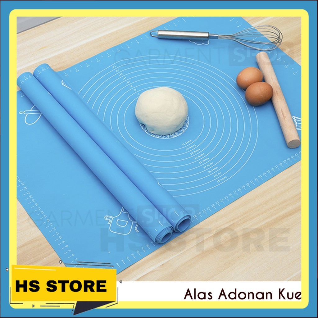 Alas Adonan Kue Silicone Baking Pastry Silikon Mat Anti Lengket Besar Kecil Bagus Premium