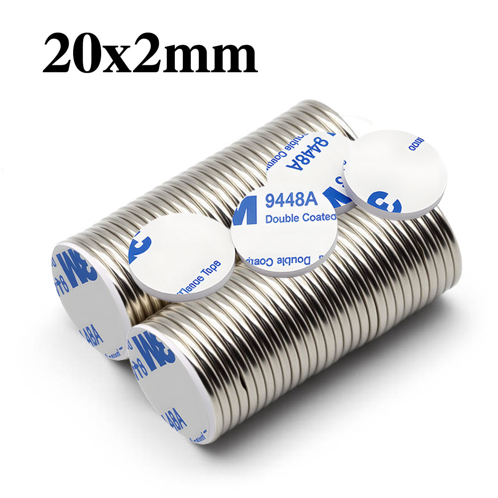 

20x2mm iman Refrigerator With double-sided tape DIY Office Whiteboard Workshop