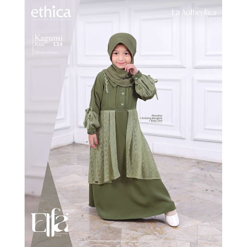 ETHICA GAMIS ANAK KAGUMI KIDS 134 W.GREEN