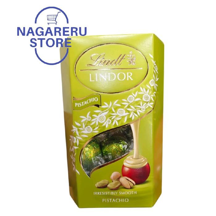 

Lindt lindor pistachio (cokelat susu dengan kacang pistachio) 200gr