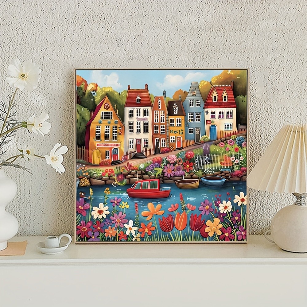 

1 piece Beautiful scenery DIY diamond painting, DIY diamond painting set accessories, suitable for home living
