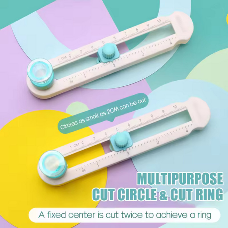 

2-20cm Circle Paper Cutter Multifunctional Craft Cutting Tools Paper Scrapbooking Cards Cutters For Home Study Offices