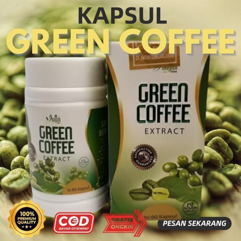 GatotKaca Herbal - GREEN COFFEE KAPSUL KOPI HIJAU PELANGSING HERBAL ALAMI 100% EKSTRAK KOPI HIJAU