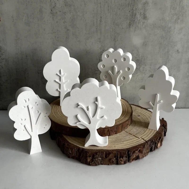 

Simple Tree Resin Soap Mold for Making Candle Resin Aromatherapy Gypsum Wax Soap Clay Craft Home Party Decor DIY Making