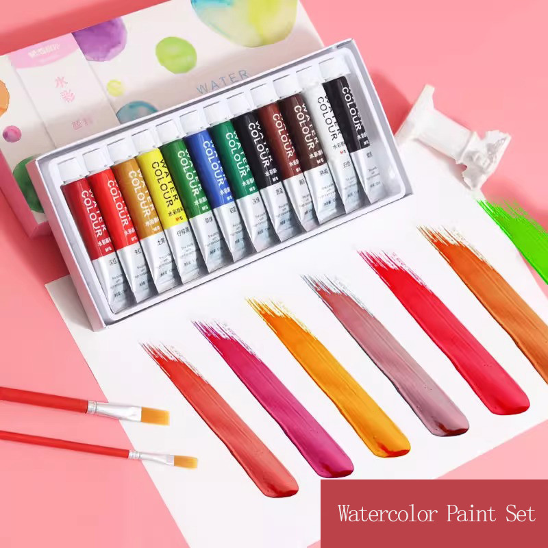 

M&G Watercolor Paint Set for Students Artists Painting Tools Tubes 12 Colors 24 Colors Professional Washable