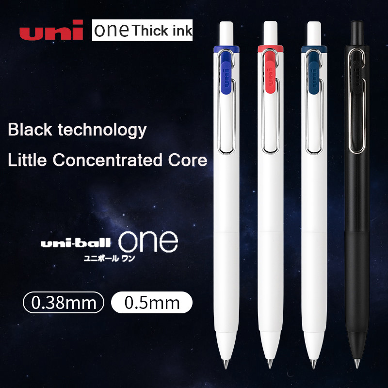 

New Uni-ball One Gel Pens Set UMN-S Black Technology Thick ink quick drying ,Students' Daily Writing 0.5 mm Japanese Stationery