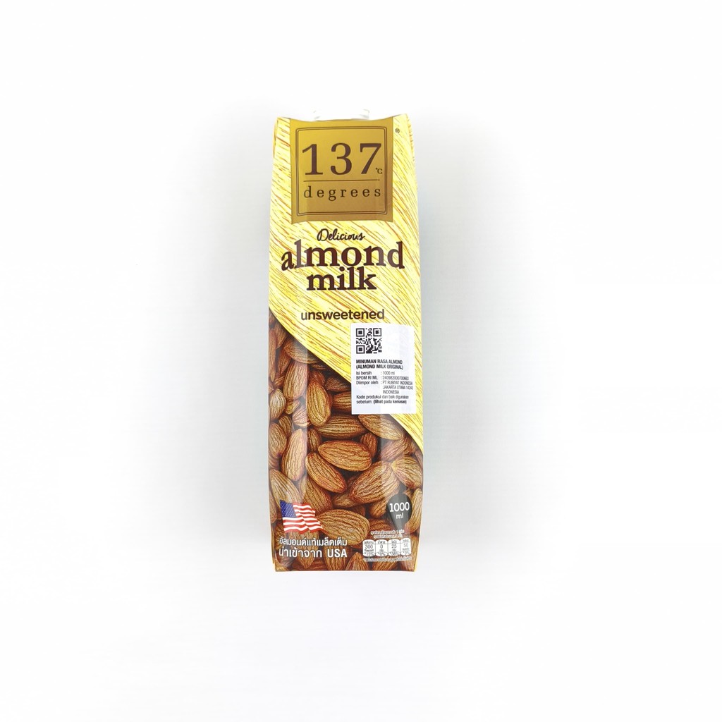 

137 Degrees Almond Milk Unsweetened 1000Ml 1Liter