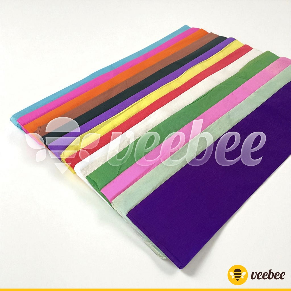 

Kertas Krep Lembaran Merah Putih Warna warni/ hiasan agustusan/ dekorasi agustusan/kertas klobot