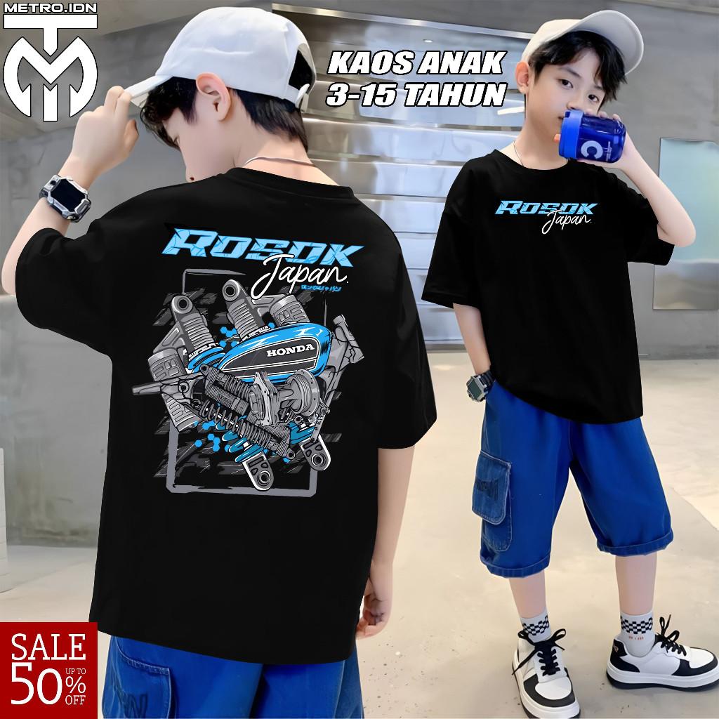 Kaos Anak Rosok Japan CB Glowing Baju Racing Otomotif Motor Herex - KAOS RACING ORIGINAL | BAJU DRAG