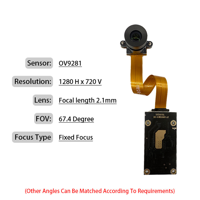 OV9281 USB Camera Module 120/220FPS Global Shutter Webcam Mono-rome, High Frame Rate Motion Capture 
