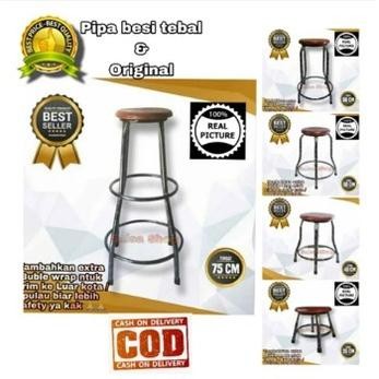 A_kursi bakso 50 cm 75 cm / bangku cafe / kursi cafe / kursi besi - 75cm