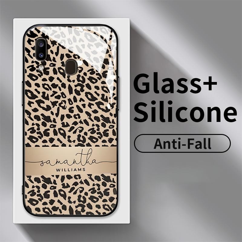 Hard Case Glass Kaca For Samsung A32 4G A20 A20s A21s A22 A22s 5G A23 A24 A25 A30 A30S A31 A33 A34 A