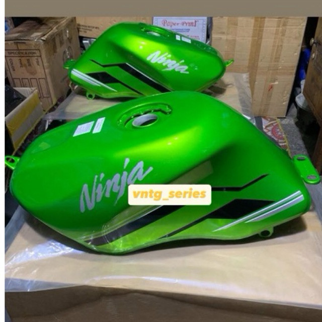 TANGKI KAWASAKI NINJA RR HIJAU NINJA RR NEW ORIGINAL SET STRIPING