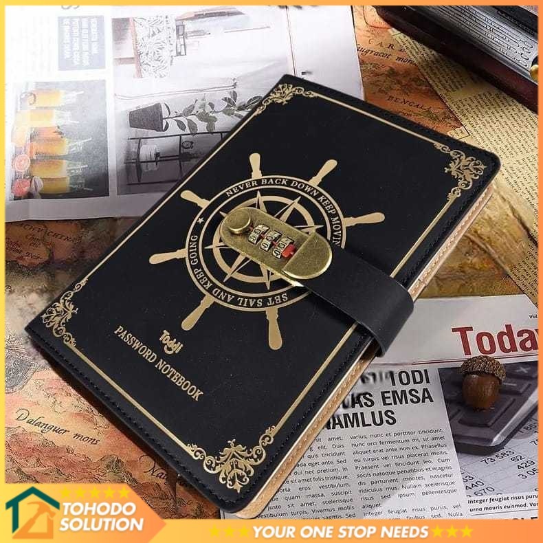 

Toddi Buku Jurnal Leather Vintage Pirate A5 200 Halaman Grid with Lock - 10001