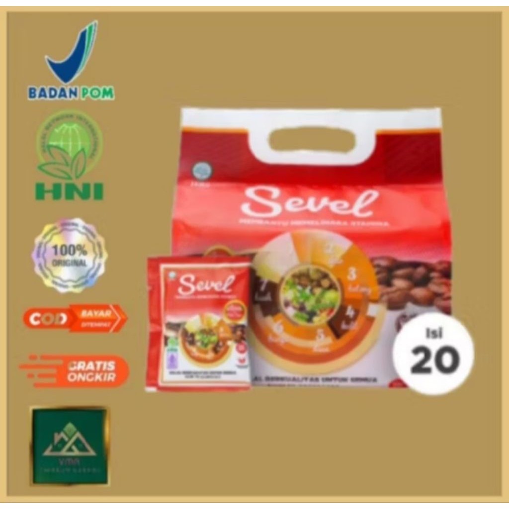

3 Bungkus Kopi Sevel (20 Sachet/Bungkus)