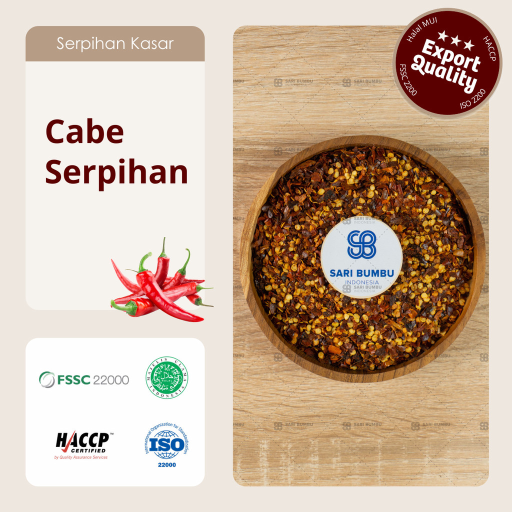 

Red Chili Granule/ Chili Flakes/ Cabe Serpihan 1 Kg