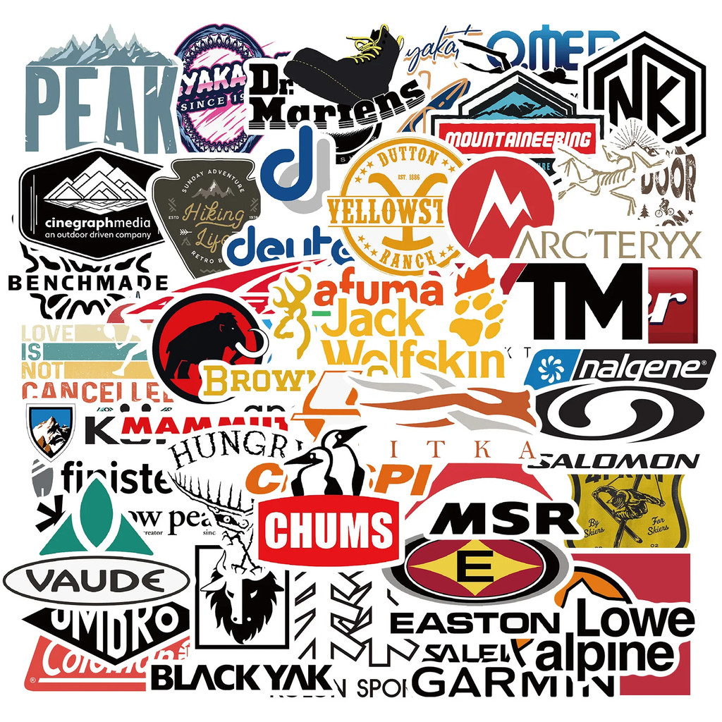 

100 Adet Açık Spor Logo Graffiti Etiket Su Geçirmez Bagaj Kaykay Bisiklet Seyahat Su Şişesi Etiketi