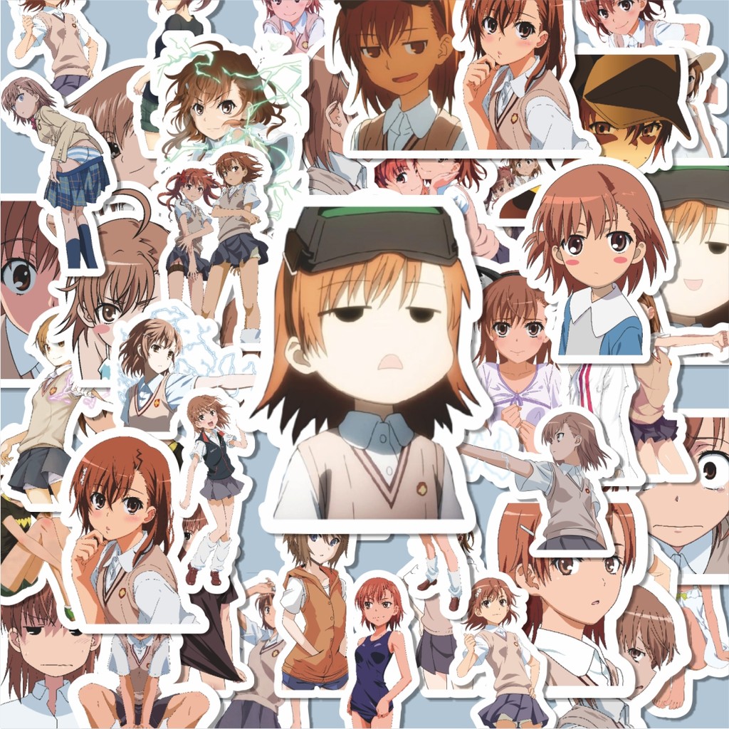 

100PCS Lucu Stiker Anime Series Certain Magical Index Character Mikoto Misaka Stiker Aesthetic Stiker Anti Air Stikers Berperekat Waterproof sticker decal buat Motor Helm Buku Journal Koper Casing HP Laptop Botol Minum Hadiah anak