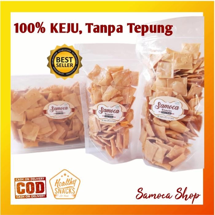

[TERLARIS] Keju Chips Panggang Renyah Cemilan Sehat Diet Keto DEBM kemasan 105gr - jagung bakar, pouch 105gr[TERLARIS ]