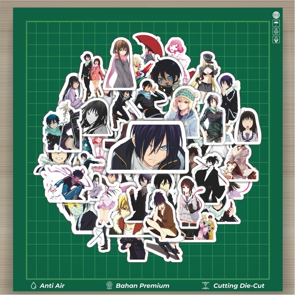 

HOT 50 PCS STIKER Stiker Anime Series Noragami Character Mix 2 Stiker Fashion Cars Decal Dingin Kartu Album Custom Vinyl Anti Air- Sticker Aesthetic Buku Journal Koper Casing HP Tablet Laptop Helm Motor Botol Minum