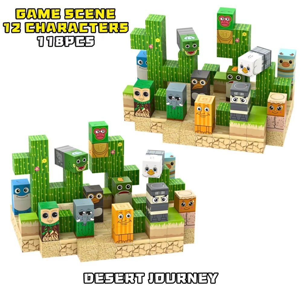 

2025 New Magnetic Building Blocks Tung Tung Sahur Tralalero Children's Gift Assembly Toys Children's Festival Gifts