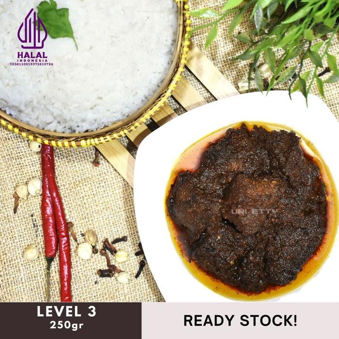 

[TERLARIS] Rendang Padang Daging Sapi - Vacuum Pack - Siap Saji - Asli PADANG - PEDAS LVL 1[TERLARIS ]