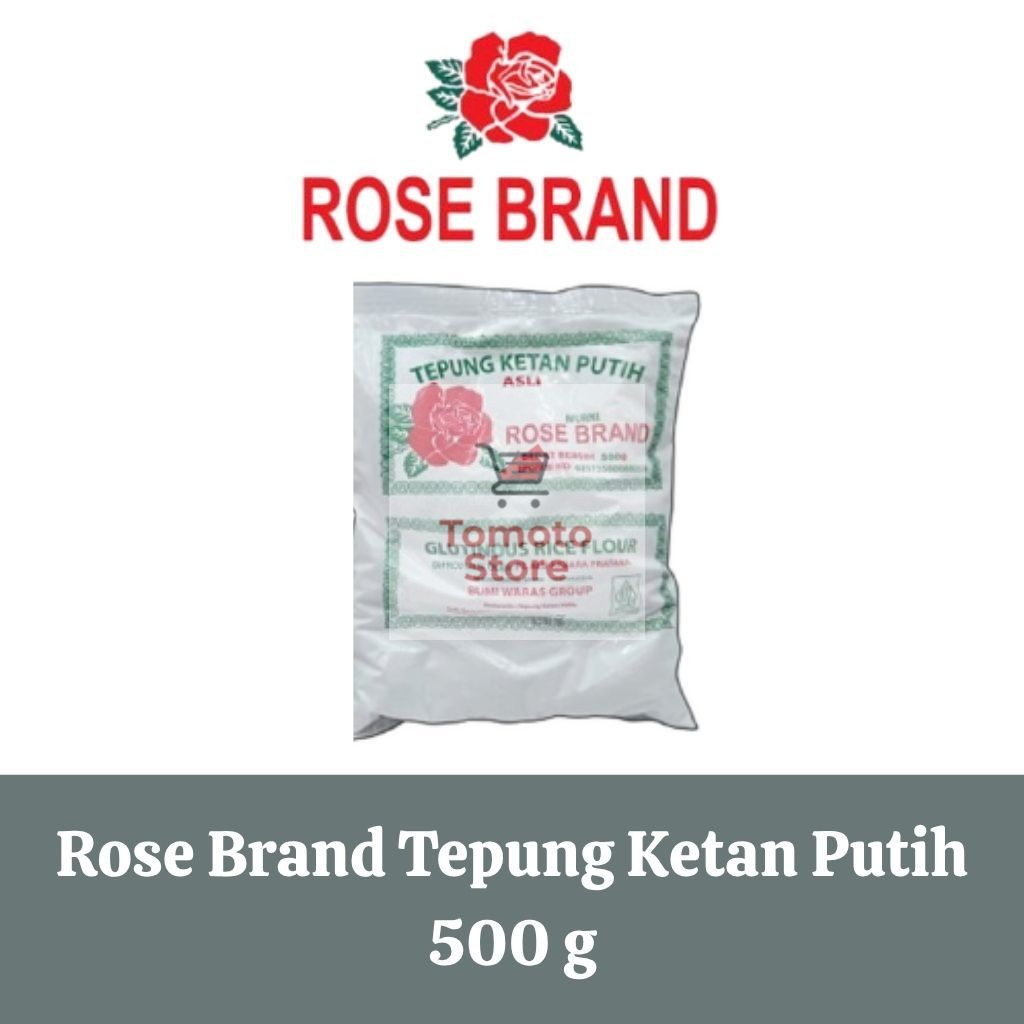 

✨ TOMOTOSTORE ✨ ROSE BRAND (Ekonomis) Tepung Ketan Putih 500 Gram / 500 gr