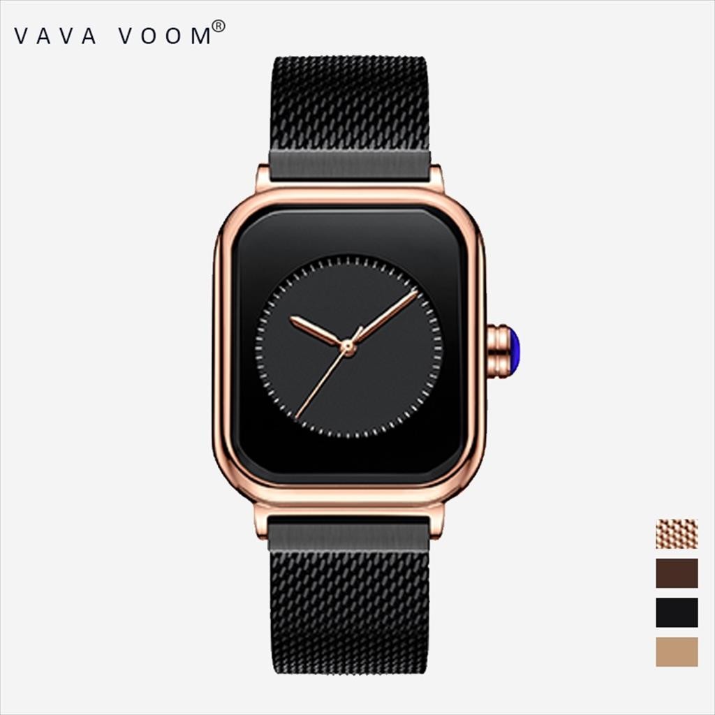 Jam Tangan Wanita VAVAVOOM 2391 Quartz Stainless Steel Anti Air 3 atm  (tajima.original.id)