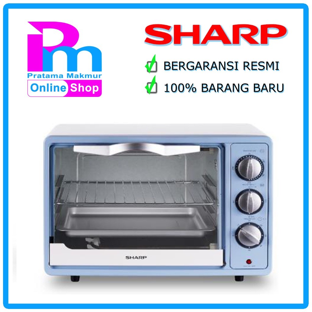 SHARP OVEN TOASTER LISTRIK 18 LITER EO-18BL / OVEN LISTRIK 18L ELECTRIC OVEN SHARP