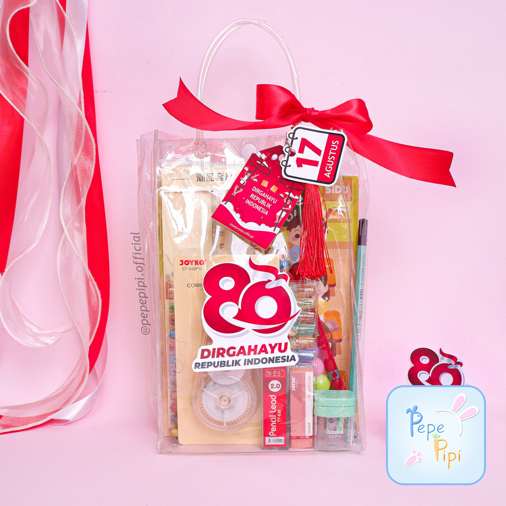 

FREE ONGKIR HADIH LOMBA 17 AGUSTUS HAMPERS ALAT TULIS LENGKAP PARCEL GIFT SOUVENIR HARI KEMERDEKAAN