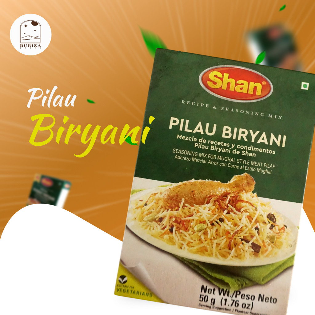 

Bumbu Shan - Pilau Biryani 50gr - Untuk 1kg Daging - Bumbu Pilau Biryani 50g