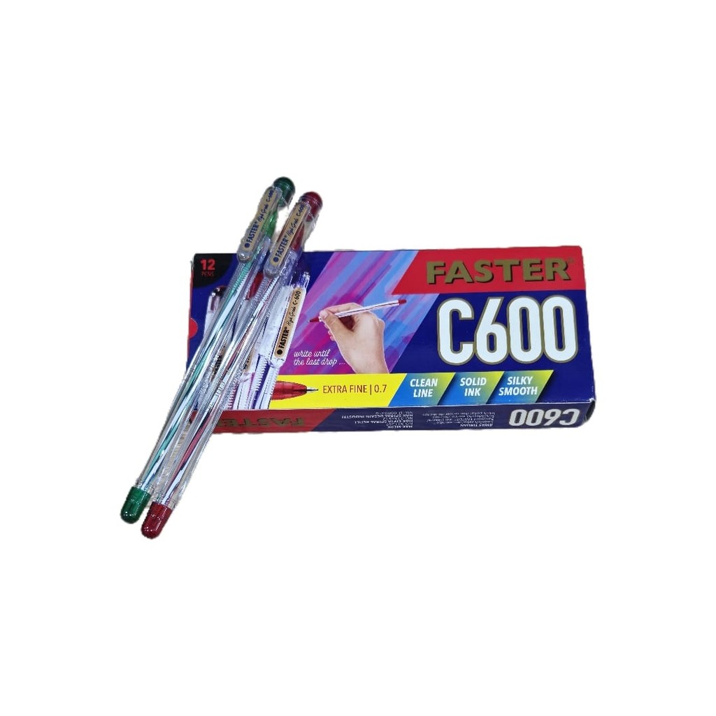 

Pulpen Faster C600 atk / Ballpoint / Pena - Hitam RJT