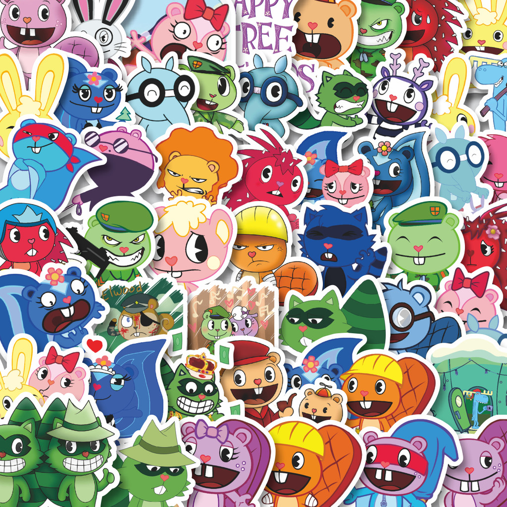 

Stiker Cutting Pack Stiker Kartun Series Happy Tree Friends Mix 1 Isi 100Pcs Series Aesthetic Lucu Keren Untuk Koper Bahan Vynil