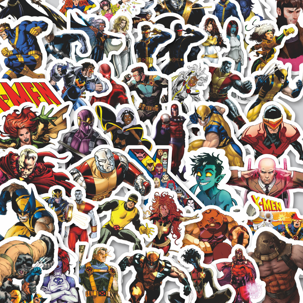 

Stiker Cutting Pack Stiker Marvel Series Character X MEN Kartun Mix Isi 100Pcs Series Aesthetic Lucu Keren Untuk Koper Bahan Vynil