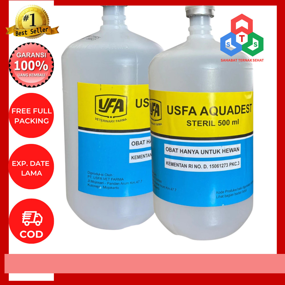 USFA AQUADEST 500 ml - Aquades Air Steril