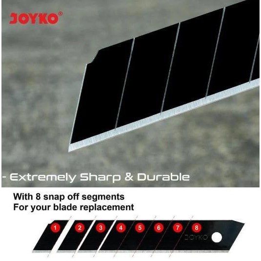 

Joyko Refill L-150BLK Cutter Blade Black Edition | Alat Potong