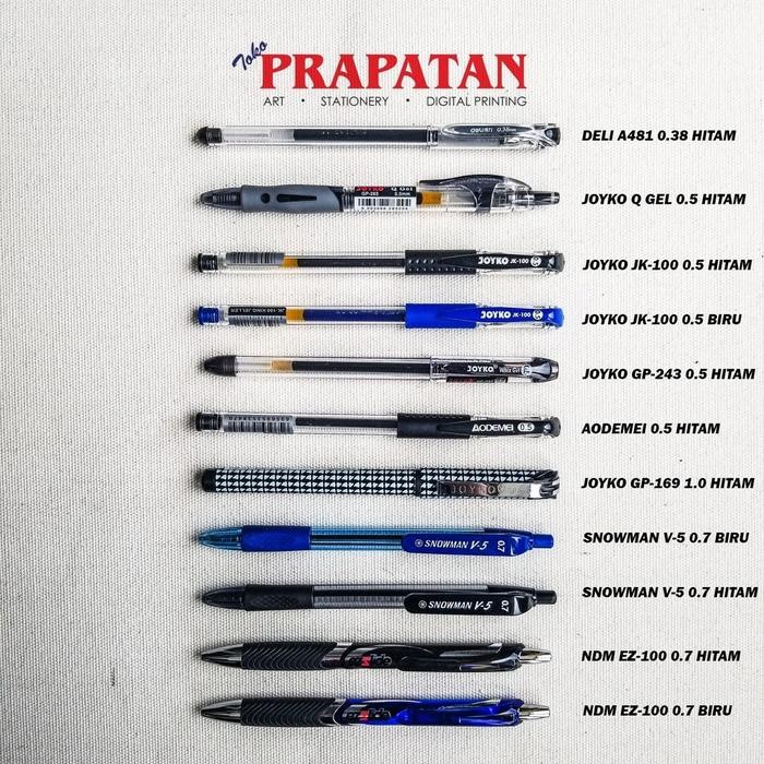 

Q Gel Pen Joyko GP-265 0.5 / Pulpen Joyko - Joyko QGel Pen Blue