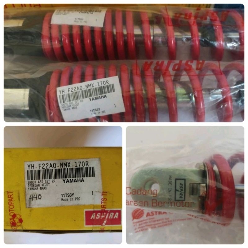 Shock Belakang NMAX ASPIRA Astra Merah