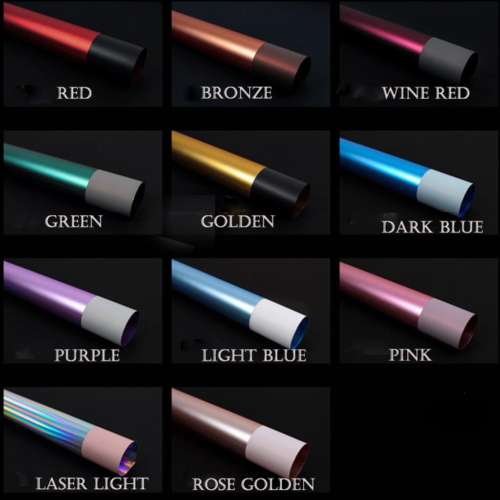 

[1 LEMBAR] DOUBLE SIDED / BICOLOR METALIC HOLOGRAM CELLOPHANE