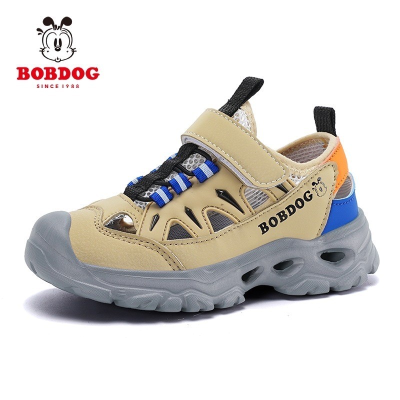 BOBDOG Sandal Sepatu Gunung Anak Kekinian Tali Velcro Berlubang Ringan Bisa COD