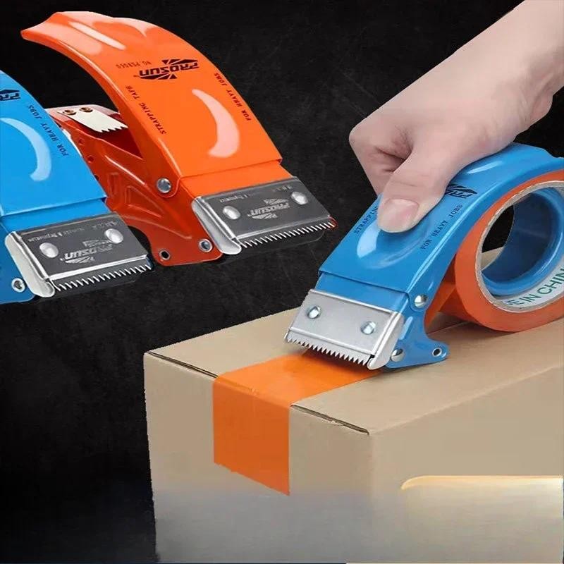 

1PC Random Color 48/60mm Packaging Tape Dispenser Metal Tape Cutter Packing Seal Dispenser Scotch Tape Dispenser