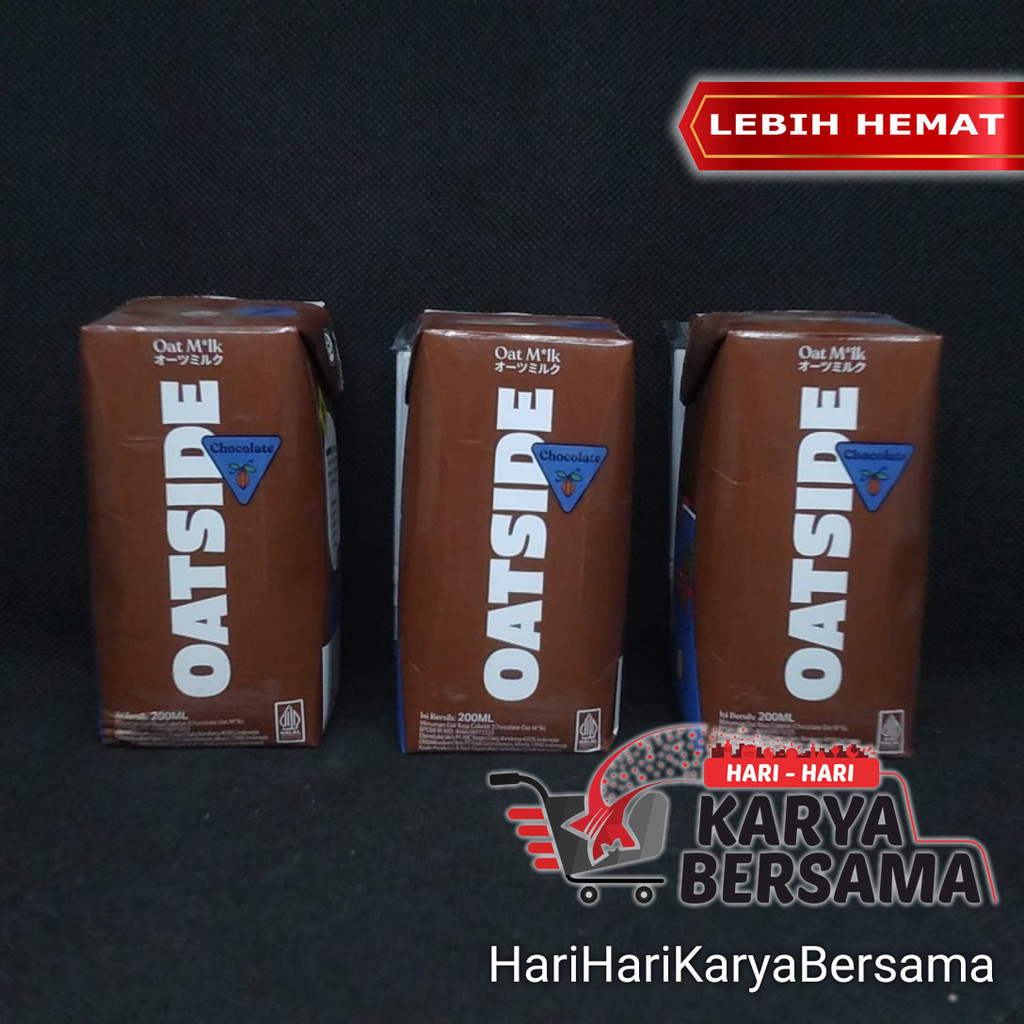 

MINUMAN SUSU OATSIDE OAT MILK CHOCOLATE STRAW PACK 3 X 200ML