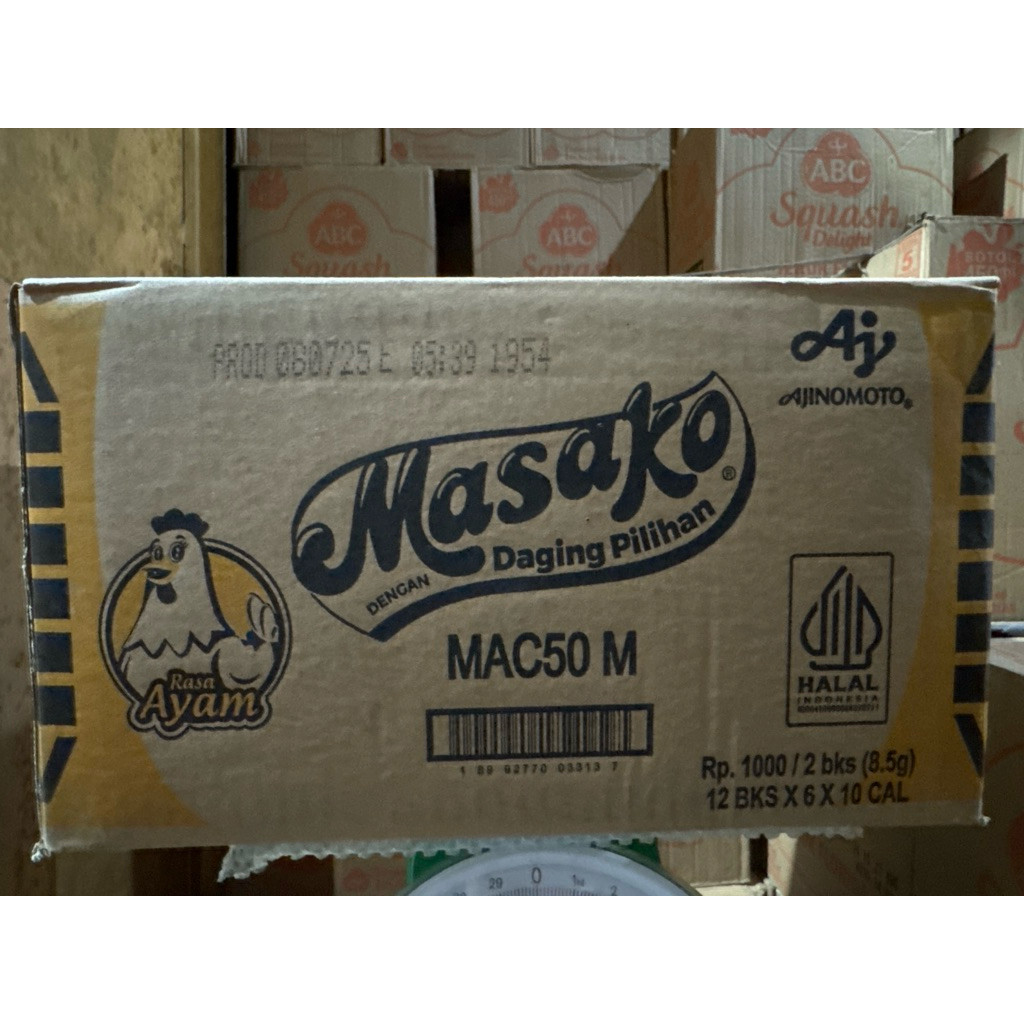 

Masako ayam 1000/2bks /8,5g@ 720 scht / 1 dus
