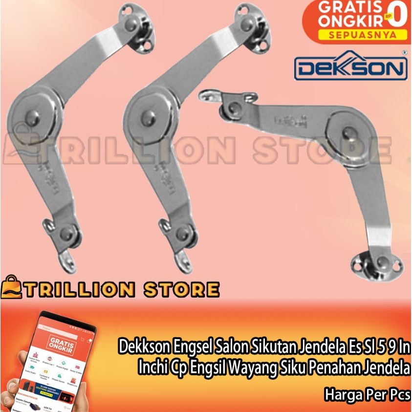 Dekkson Engsel Salon Sikutan Jendela Es Sl 5 9 In Inci Inch Inchi Cp Engsil Wayang Siku Penahan Jend