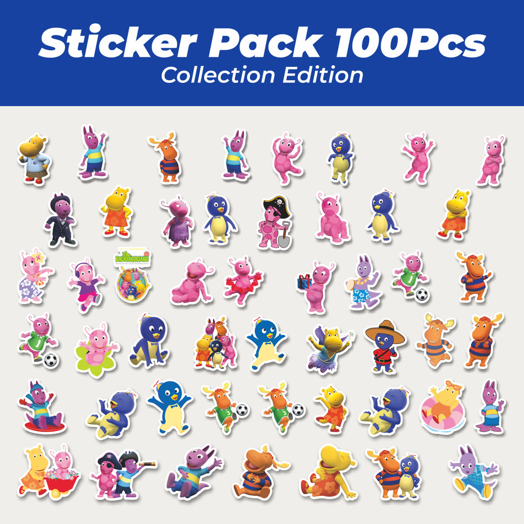 

Hot Stiker Kartun Series Bakyardigans Mix 1 Lucu Anti Air Stikers Berperekat Waterproof Sticker Decal Buat Motor Helm Buku Journal Koper Casing HP Laptop Botol Minum