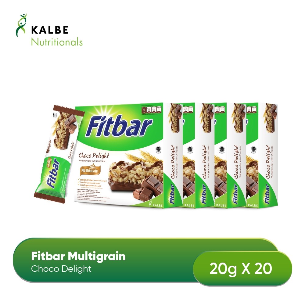 

Fitbar Choco Delight Multigrain 5x20gr - Isi 4 Box