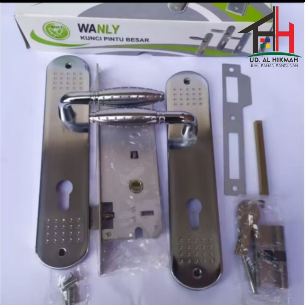 Kunci Rumah WANLY Bulat Silver / Kunci Pintu SLOT PINTU Besar Wanly