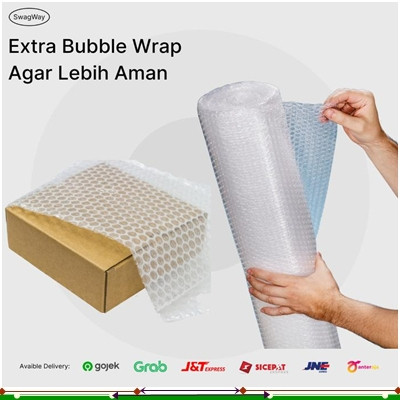 

NEWW tambahan buble warp agar paket lebih aman bubble wrap putih tambahan paket